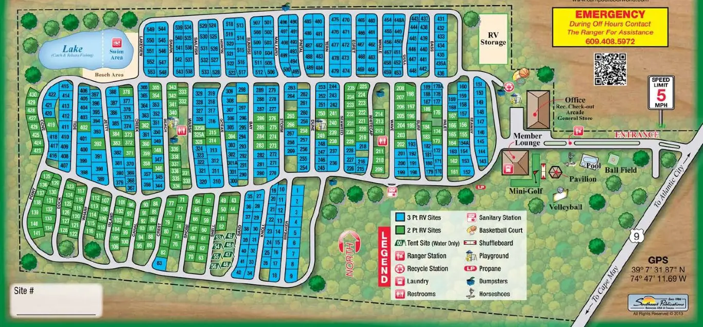 sea pines campground map