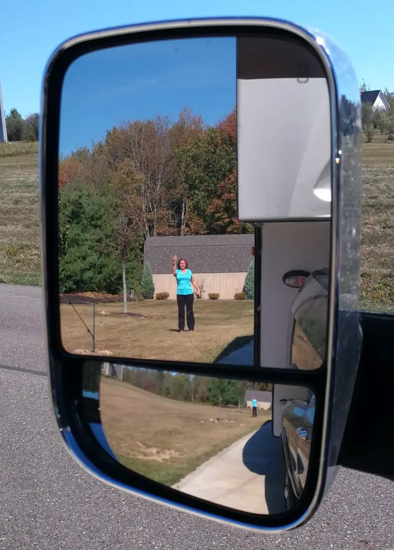 use a spotter when backing your RV