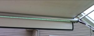 diy awning color changing led strip light