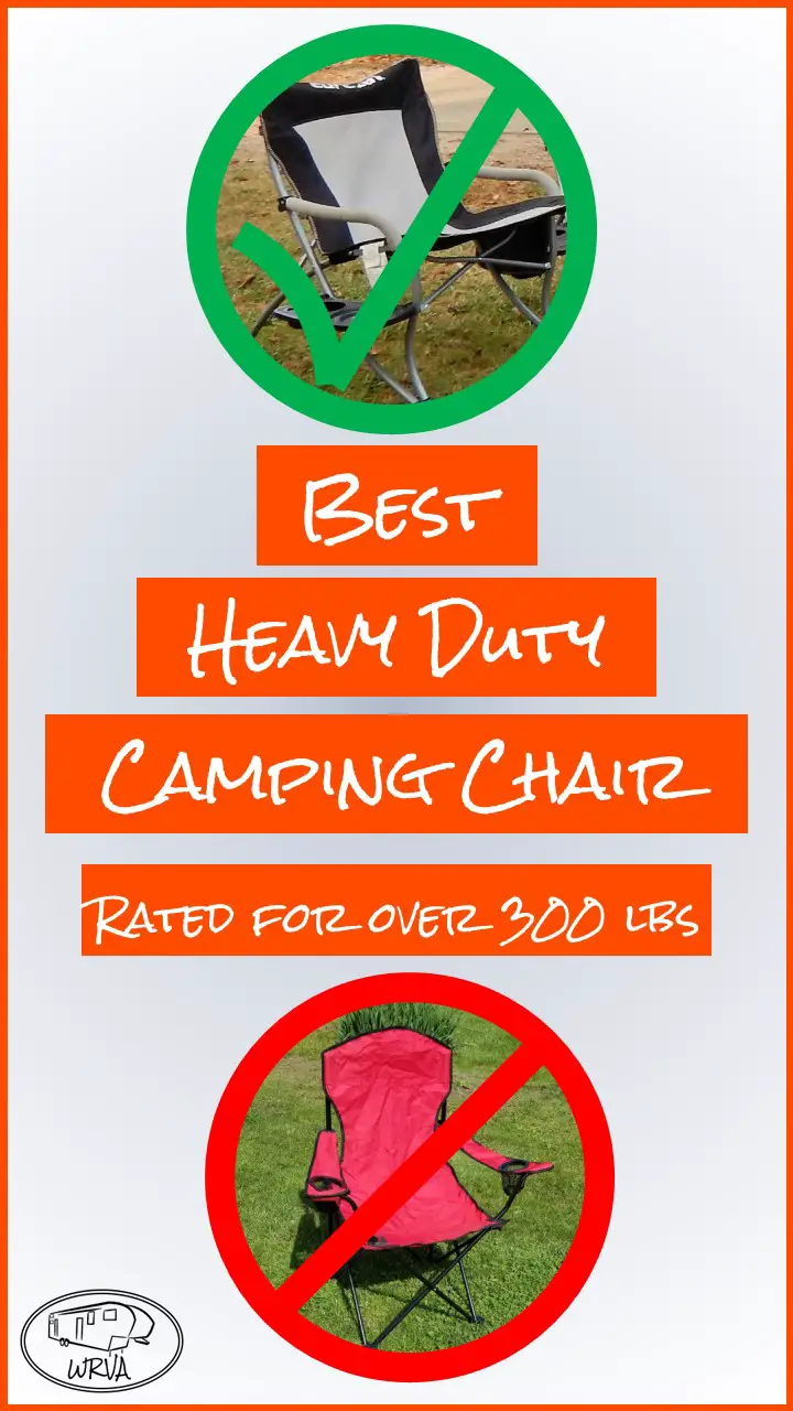 Camping chair for heavy person